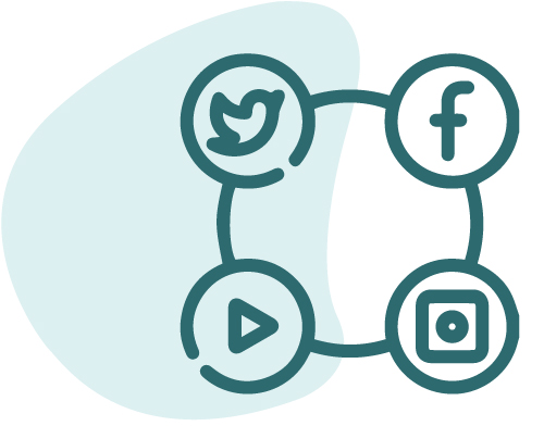 IT Digitalisierung Modernisierung Social Media Icon